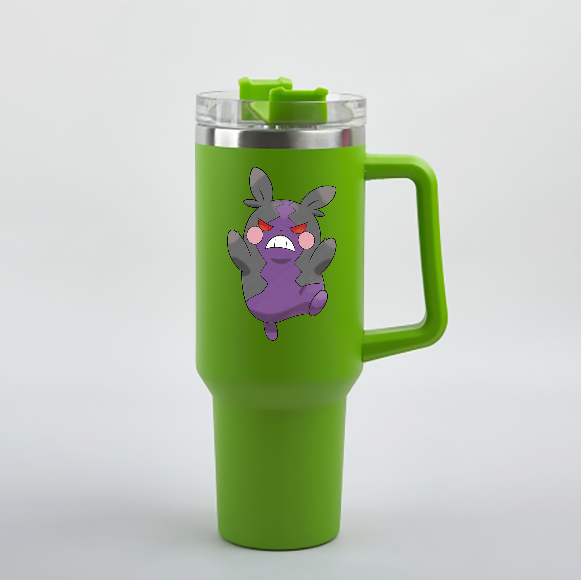 （画像用） ポケットモンスター Pokémon 1200mL車用タンブラー - クリスタルステッカー（プラスチックストロー付き）